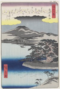 1857年3月、唐崎の夜雨